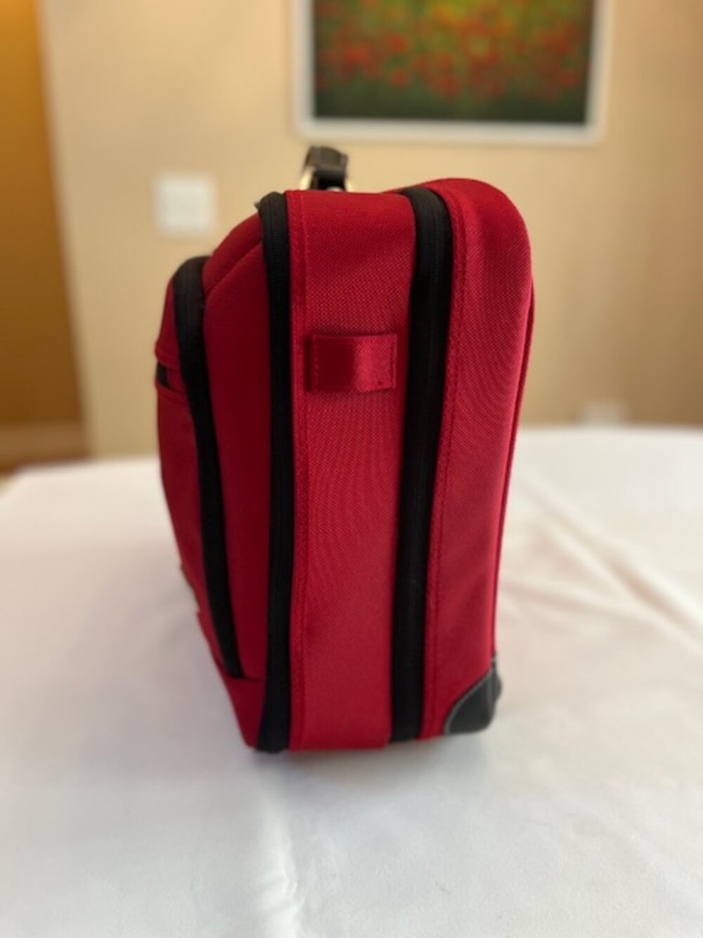 SAMSONITE | Red Softside Rolling Carry-On Business Case Travel Organizer-EUC - Picture 5 of 16